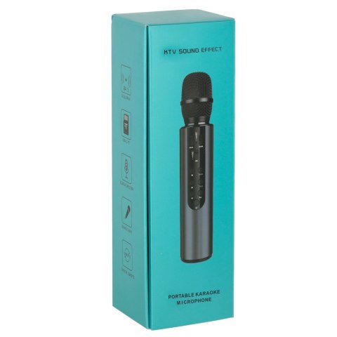 Mikrofon bezprzewodowy karaoke dla dzieci głośnik Bluetooth 2000mAh karta SD USB wysoka jakość czarny