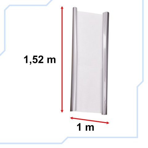 Folia rolka carbon 5D srebrna 1,52x18m Folia rolka carbon 5D srebrna 1,52x18m