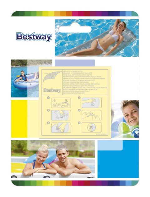 Wodoodporne łatki naprawcze do artykułów dmuchanych Bestway 62091 Wodoodporne łatki naprawcze do artykułów dmuchanych Bestway 62091