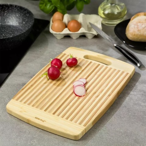 BAMBUSOWA DESKA KUCHENNA 33x20cm KINGHOFF KH-1141 BAMBUSOWA DESKA KUCHENNA 33x20cm KINGHOFF KH-1141