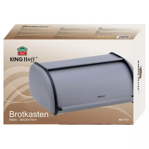 CHLEBAK STALOWY KINGHOFF KH-1751 szary CHLEBAK STALOWY KINGHOFF KH-1751 szary