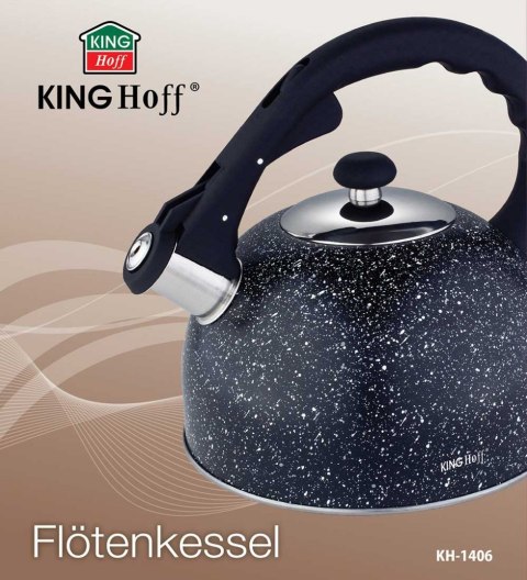 CZAJNIK Z GWIZDKIEM 2,6L KINGHOFF KH-1406 MARBLE CZAJNIK Z GWIZDKIEM 2,6L KINGHOFF KH-1406 MARBLE