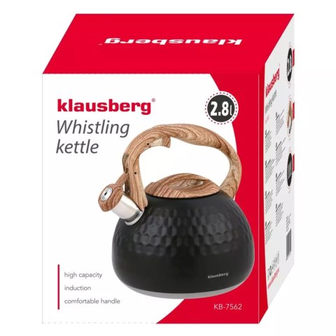 CZAJNIK Z GWIZDKIEM 2,8L KLAUSBERG KB-7562 CZAJNIK Z GWIZDKIEM 2,8L KLAUSBERG KB-7562