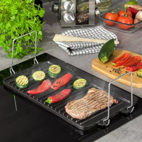 DWUSTRONNA ŻELIWNA PŁYTA GRILLOWA KINGHOFF KH-1262 DWUSTRONNA ŻELIWNA PŁYTA GRILLOWA KINGHOFF KH-1262