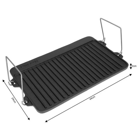 DWUSTRONNA ŻELIWNA PŁYTA GRILLOWA KINGHOFF KH-1262 DWUSTRONNA ŻELIWNA PŁYTA GRILLOWA KINGHOFF KH-1262