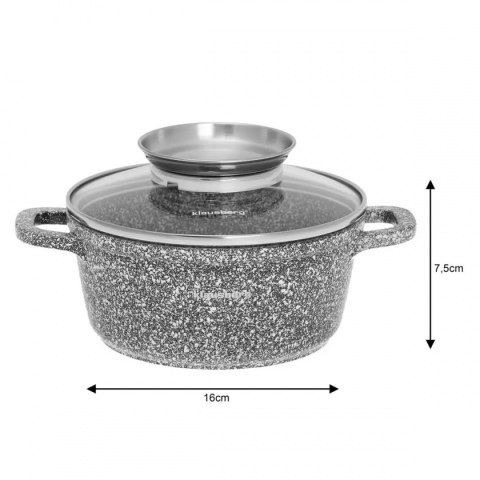 GARNEK MARMURKOWY 1,3L 16cm KLAUSBERG KB-7519 GARNEK MARMURKOWY 1,3L 16cm KLAUSBERG KB-7519