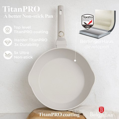 GŁĘBOKA PATELNIA TYTANOWA 28cm BERLINGER HAUS BH-8061 SAHARA