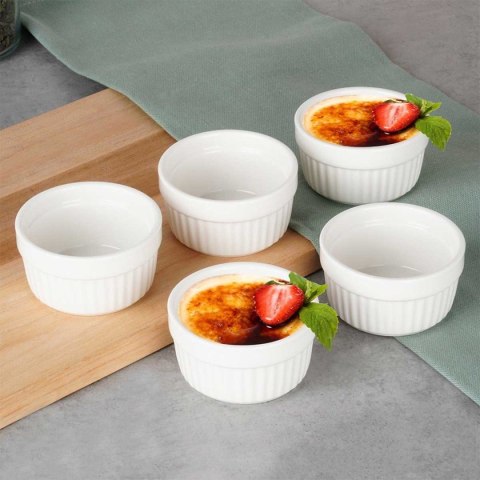 KOKILKI MISECZKI PORCELANOWE DO ZAPIEKANIA 5 szt. OKRĄGŁE 279008 KOKILKI MISECZKI PORCELANOWE DO ZAPIEKANIA 5 szt. OKRĄGŁE 279008