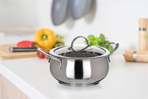 MINI GARNEK 14cm Z POKRYWĄ BANQUET PICCOLO BELLY 1,2L MINI GARNEK 14cm Z POKRYWĄ BANQUET PICCOLO BELLY 1,2L