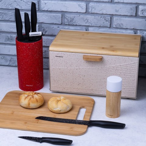 ZESTAW 5 KUCHENNYCH NOŻY MARMURKOWYCH Z OBIERACZKĄ KLAUSBERG KB-7613 ZESTAW 5 KUCHENNYCH NOŻY MARMURKOWYCH Z OBIERACZKĄ KLAUSBERG KB-7613