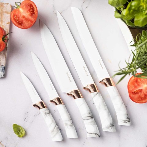 ZESTAW 5 NOŻY KUCHENNYCH W STOJAKU KLAUSBERG KB-7800 ZESTAW 5 NOŻY KUCHENNYCH W STOJAKU KLAUSBERG KB-7800