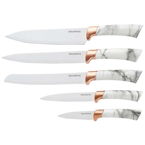ZESTAW 5 NOŻY KUCHENNYCH W STOJAKU KLAUSBERG KB-7800 ZESTAW 5 NOŻY KUCHENNYCH W STOJAKU KLAUSBERG KB-7800