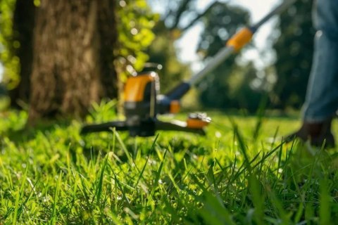 Akumulatorowa Podkaszarka 48V Bez Hałasu i Spalin z Automatyczną Żyłką