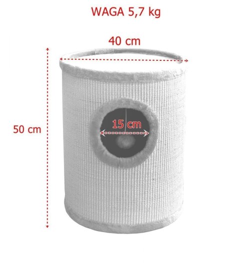 Drapak/Tuba/ Wieża/ Legowisko dla Kota 50cm Beżowa