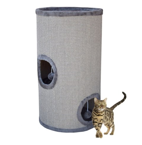 Drapak/Tuba/ Wieża/ Legowisko dla Kota 70cm Siwy Drapak/Tuba/ Wieża/ Legowisko dla Kota 70cm Siwy
