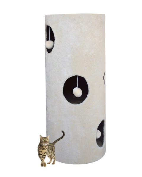 Drapak/Tuba/ Wieża dla Kota 100cm Beżowy Drapak/Tuba/ Wieża dla Kota 100cm Beżowy