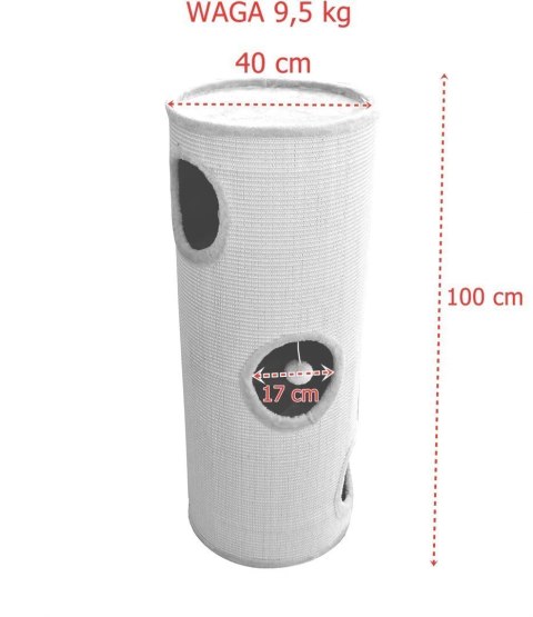 Drapak/Tuba/ Wieża/Legowisko dla Kota 100cm Beżowa Drapak/Tuba/ Wieża/Legowisko dla Kota 100cm Beżowa