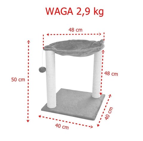 HAMAK STOJĄCY DRAPAK LEGOWISKO DLA KOTA BEŻOWY HAMAK STOJĄCY DRAPAK LEGOWISKO DLA KOTA BEŻOWY