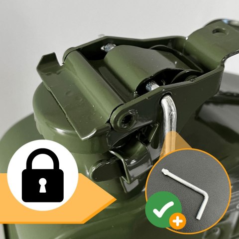 Kanister metalowy 10l bituxx na paliwo stihl kompatybilny atestowany CE