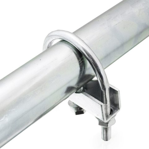 Komplet zacisków do przyczepy rury 60 mm metalowe Bituxx solidne mocowanie Komplet zacisków do przyczepy rury 60 mm metalowe Bituxx solidne mocowanie