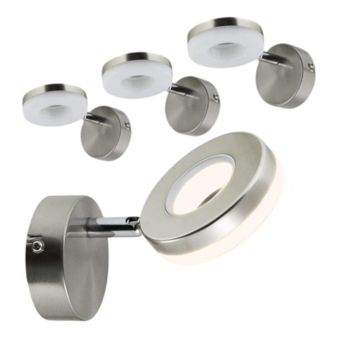 LAMPA ŚCIENNA LED RING 5W STAL NIERDZEWNA NOWOCZESNY DESIGN KLASA A+ LAMPA ŚCIENNA LED RING 5W STAL NIERDZEWNA NOWOCZESNY DESIGN KLASA A+