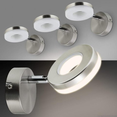 LAMPA ŚCIENNA LED RING 5W STAL NIERDZEWNA NOWOCZESNY DESIGN KLASA A+ LAMPA ŚCIENNA LED RING 5W STAL NIERDZEWNA NOWOCZESNY DESIGN KLASA A+