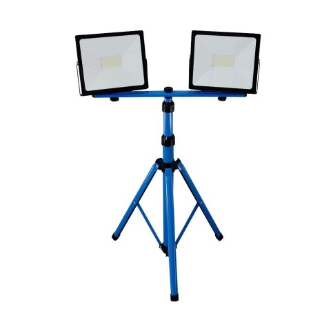Lampa robocza led 2x50w ip65 statyw 90-172cm zimne światło kabel 3m