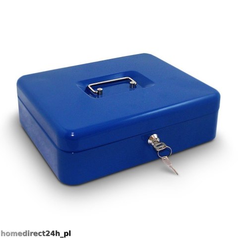 METALOWA KASETKA 30cm NA PIENIĄDZE SEJF NIEBIESKI METALOWA KASETKA 30cm NA PIENIĄDZE SEJF NIEBIESKI
