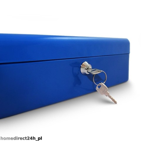 METALOWA KASETKA 30cm NA PIENIĄDZE SEJF NIEBIESKI METALOWA KASETKA 30cm NA PIENIĄDZE SEJF NIEBIESKI