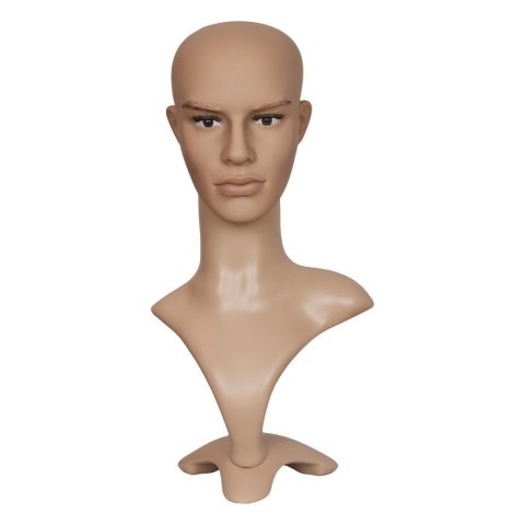 Manekin męska głowa na stojaku 53 cm do peruk biżuterii nakryć głowy Manekin męska głowa na stojaku 53 cm do peruk biżuterii nakryć głowy