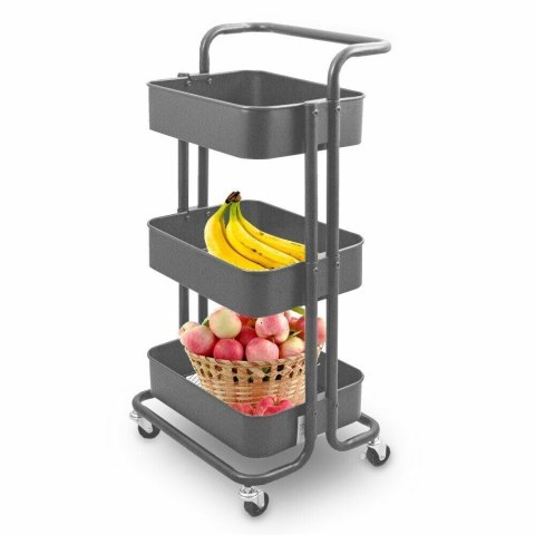 Mobilny wózek koszyk kuchenny Antracyt Mobilny wózek koszyk kuchenny Antracyt