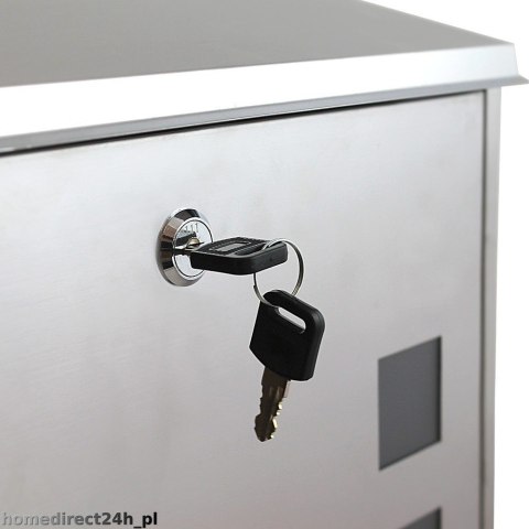 NOWOCZESNA SKRZYNKA NA LISTY STAL INOX Z GAZETNIKIEM METALICZNA SOLIDNA NOWOCZESNA SKRZYNKA NA LISTY STAL INOX Z GAZETNIKIEM METALICZNA SOLIDNA