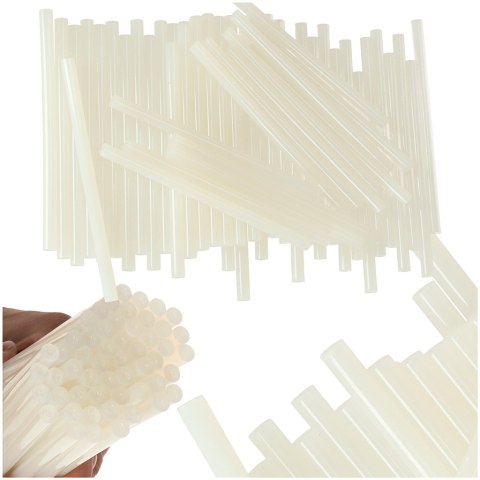 Klej na gorąco wkłady do pistoletu bezbarwny 11mm x 200mm 1kg Klej na gorąco wkłady do pistoletu bezbarwny 11mm x 200mm 1kg