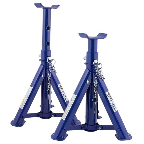 Podstawki samochodowe 2t kobyłki stalowe zestaw 2 szt regulowane 277 365 mm Podstawki samochodowe 2t kobyłki stalowe zestaw 2 szt regulowane 277 365 mm