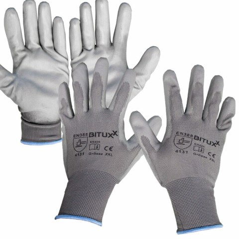 RĘKAWICZKI RĘKAWICE POWŁOKA PU ROBOCZE S-XXL 10 PAR RĘKAWICZKI RĘKAWICE POWŁOKA PU ROBOCZE S-XXL 10 PAR