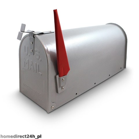 Skrzynka na listy amerykańska USA MAIL ze słupkiem (srebrny) Skrzynka na listy amerykańska USA MAIL ze słupkiem (srebrny)