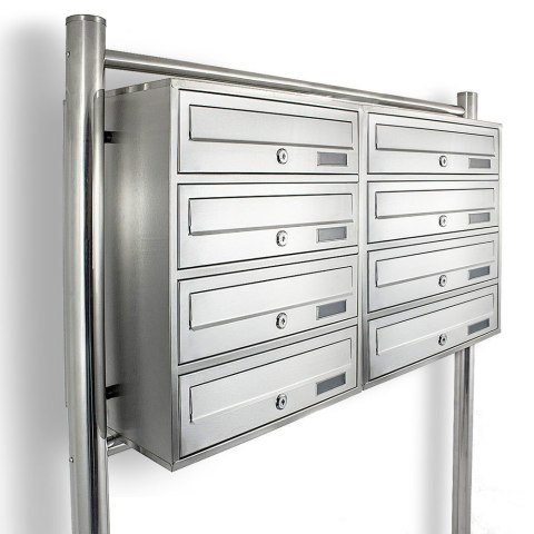 SKRZYNKA POCZTOWA LOKATORSKA 2x4 METALLIC STAL NIERDZEWNA SKRZYNKA POCZTOWA LOKATORSKA 2x4 METALLIC STAL NIERDZEWNA