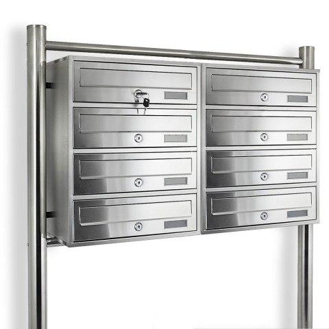 SKRZYNKA POCZTOWA LOKATORSKA 2x4 METALLIC STAL NIERDZEWNA SKRZYNKA POCZTOWA LOKATORSKA 2x4 METALLIC STAL NIERDZEWNA