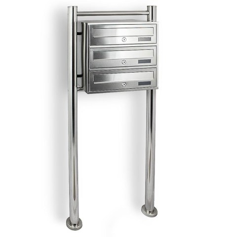 SKRZYNKA POCZTOWA LOKATORSKA 3 METALLIC STAL NIERDZEWNA SKRZYNKA POCZTOWA LOKATORSKA 3 METALLIC STAL NIERDZEWNA