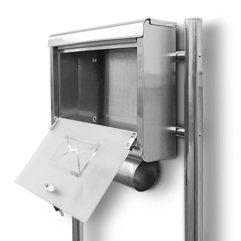 SKRZYNKA POCZTOWA NA LISTY ZE STOJAKAMI STAL INOX