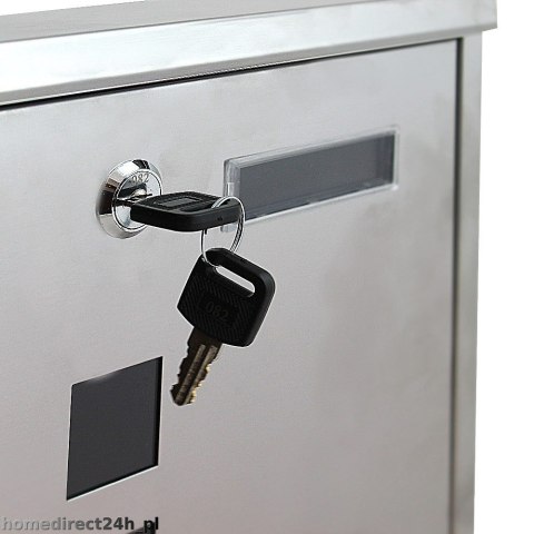 Skrzynka pocztowa na listy z gazetnikiem ze stali inox Skrzynka pocztowa na listy z gazetnikiem ze stali inox