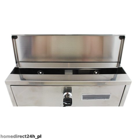 Skrzynka pocztowa na listy z gazetnikiem ze stali inox Skrzynka pocztowa na listy z gazetnikiem ze stali inox