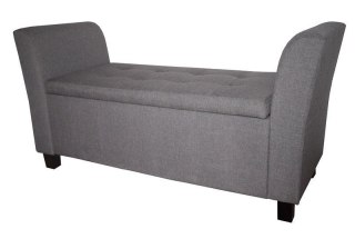 Sofa jasnosiwa z oparciami pufa średnia