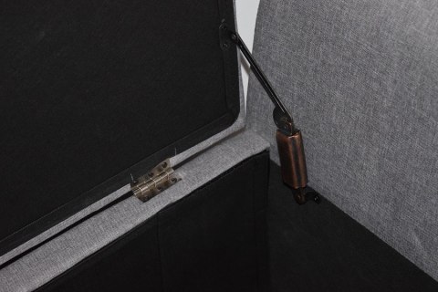 Sofa jasnosiwa z oparciami pufa średnia Sofa jasnosiwa z oparciami pufa średnia