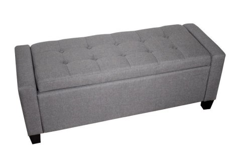 Sofa jasnoszara mała pufa HOPSACK GREY