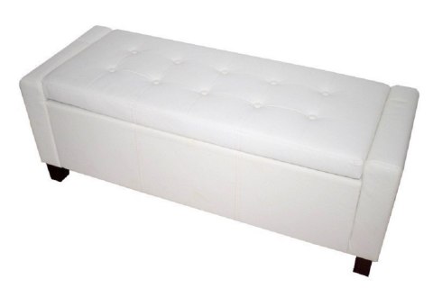 Sofa pufa biała eko skóra mała sofa WHITE PU Sofa pufa biała eko skóra mała sofa WHITE PU
