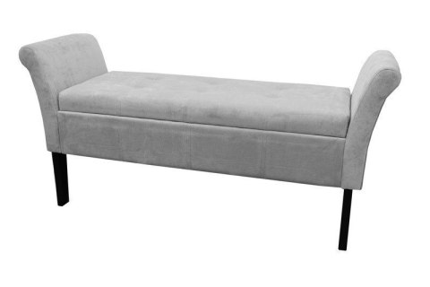 Sofa pufa silver chenille z oparciami duża Sofa pufa silver chenille z oparciami duża