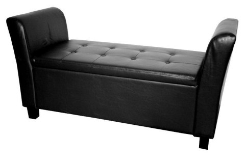 Sofa średnia czarna black pu skóra z oparciami Sofa średnia czarna black pu skóra z oparciami