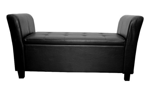 Sofa średnia czarna black pu skóra z oparciami Sofa średnia czarna black pu skóra z oparciami