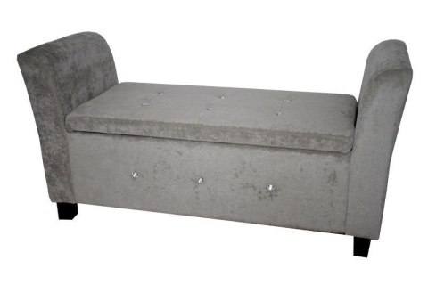 Sofa średnia szara grey chenille z guzikami Sofa średnia szara grey chenille z guzikami